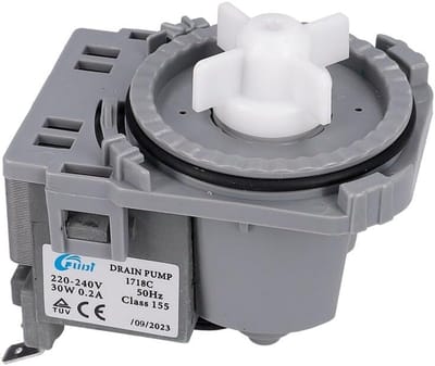 Afvoerpomp Vaatwasser - Pomp Onderdeel - Apparaat Reparatie - Roestvrij Staal Materiaal - 9x8.8x6.4 cm - Grijs
