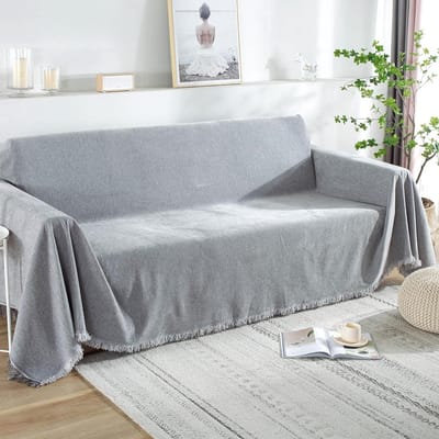 Dailygoods- Bankplaid Wasbaar - Antislip - Vuilafstotend - Lichtgewicht - Zacht - 180 x 300 cm, Polyester - Bankhoes