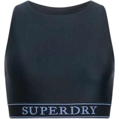 Dames zwemkleding top Superdry Logo Racer Back