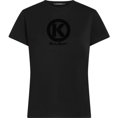 Karl Lagerfeld Flock K T-shirt Black Taglia: XS | Maglie Sportivi Outlet | Donna | Nero