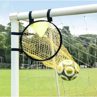 1 stuks Voetbal Doelwit, Eenvoudig te Bevestigen en Los te Maken aan Het Doel, voor Schietnauwkeurigheid Training geel