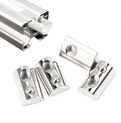 120 groefmoeren M6 met kogelgroef 8 T 30 serie M6 glijmoer van koolstofstaal met veerkogel geschikt voor aluminium profielen printer 11D CNC Europese norm
