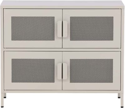 Nett dressoir 4 deuren beige.