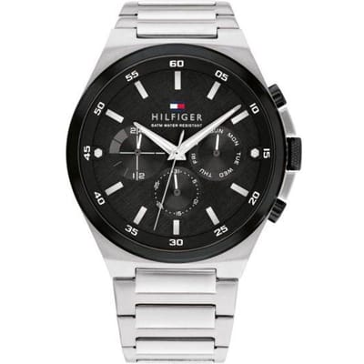 Montre homme Tommy Hilfiger 1792087 à quartz en acier inoxydable argenté