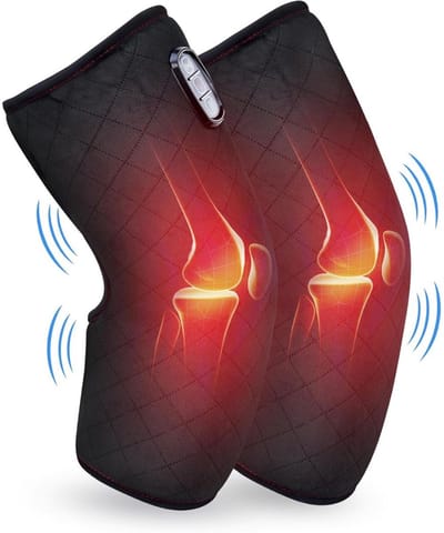 DYNA® Knie Massage Apparaat - Voetmassage Apparaat - Kniebrace - Zwart - 18cm x 16cm x 8cm