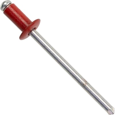 Blindklinknagels - Aluminium klinknagels - Snelle metaal assemblage - Platte kop - 4x8 mm - Vuurrood