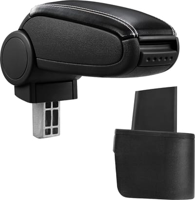 Armsteun Nissan Micra K12 2003-2010 zwart met wit stiksel