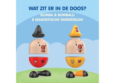 Magimals Bumba set -Interactieve & Magnetische Bumba Set om aan elkaar te koppelen (6 stuks). Leuk en creatief badspeelgoed voor je kind - Veilig en knijpbaar