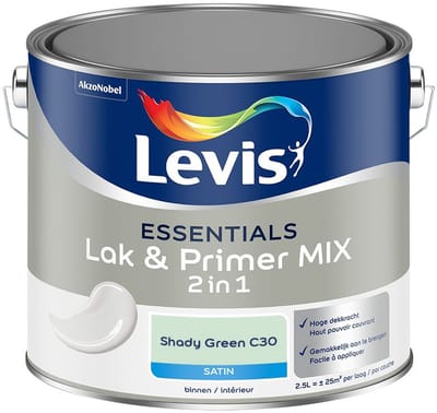 Levis - Essentials Lak & Primer Mix - Shady Green C30 - Mengverf - 2,5 L