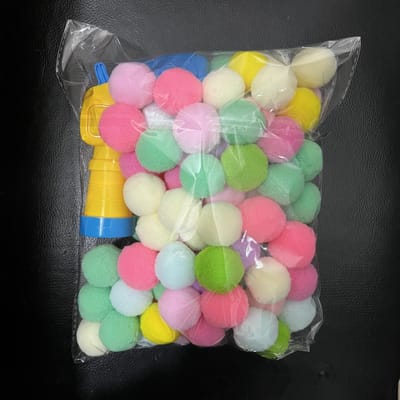 20/50/100 pièces Jouet pour Chat Balle de Cheveux Lanceur Jouet Ennuyeux Haute Élasticité Résistant aux Morsures Kit pour Animaux