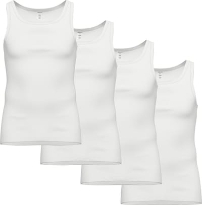 AMMANN Onderhemd Feinripp Unterhemden 4er Pack Verpakking van 4