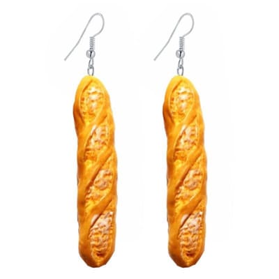 Fako Bijoux® - Oorbellen - Bakkerij - Stokbrood - 70mm