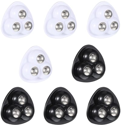 Dailygoods- Casters 8 Stuks - Mini Casters - 360 Graden Casters - Universele Casters - Rollerbal Lager - Zacht en Geluidsloos - Rolwielen