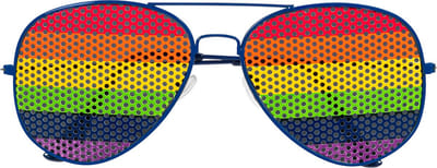 Boland - Partybril Rainbow rock Multi - Volwassenen - Pride - Pride