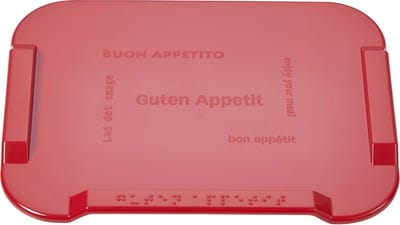 Boterhamplankje Antislip - Rood - Zonder Pinnetjes