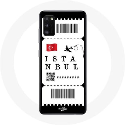 Coque Samsung Galaxy A41 Billet d'avion Istanbul