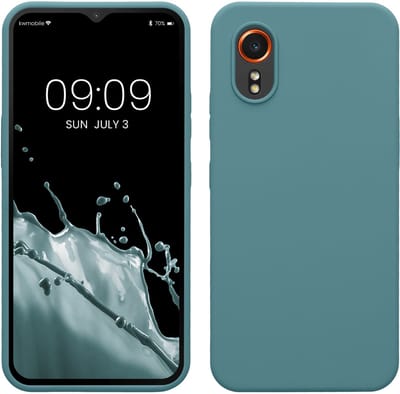 kwmobile telefoonhoesje geschikt voor Samsung Galaxy Xcover7 - Hoesje met siliconen coating - Smartphone case in Arctische nacht