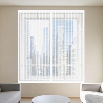 Magnetisch Vliegscherm - Horraam Zonder Boren - Insecten Buiten Houden - Automatische Sluiting - 65 x 155 cm - Wit