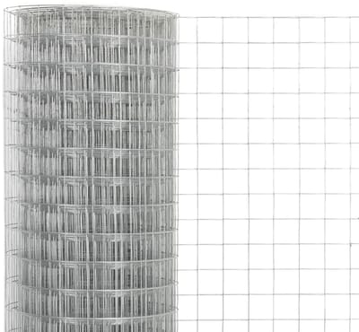 Kippengaas - Volièregaas - 10 x 1.5 Meter - Maaswijdte 25x25 mm - Gegalvaniseerd Staal - Tuingaas - Zilver