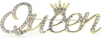 Broche 015 Queen goudkleurig
