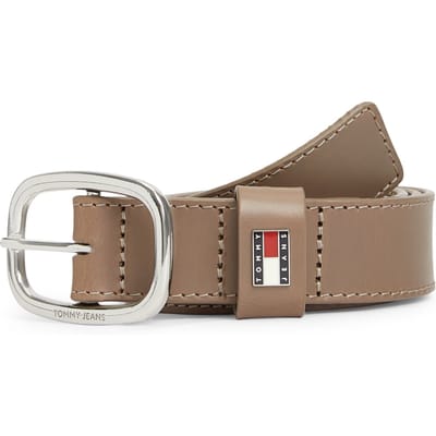 Tommy Hilfiger Oval 3.0 Belt Dusty Brown Taglia: 95 | Cinture Outlet | Donna | Marrone