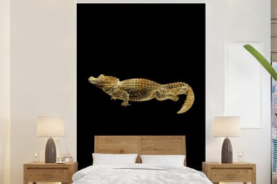 Behang - Fotobehang Dieren - Vintage - Goud - Afrikaans - Breedte 145 cm x hoogte 220 cm