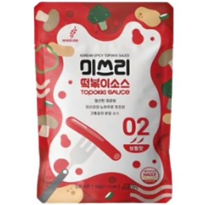 Sauce Tteokbokki Miss Lee Originale Sauce pour Gâteaux de Riz Coréens Saveur Sucrée Épicée 50g x3 1set(3ea) gray