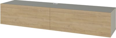 Hocus Picus Zwevend TV Meubel - Ash Groen/Eiken - 135x32x25 cm