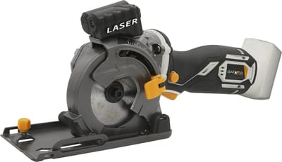 Batavia Accu 18V mini invalcirkelzaag Ø89 mm - Excl. Accu en Oplader - Max. zaagcapaciteit hout 28.50mm, metaal 3mm - Zaagwiel diameter 89mm - Instelbare zaagdiepte - Maxxpack