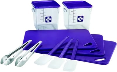 Rubbermaid Kleurgecodeerde set voor voedselbereiding en -bewaring - Kleurcodering: Allergeen