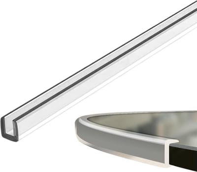 Tafelrandbeschermer - Meubelbescherming - Veiligheid Thuis - Zelfklevend Profiel - 500cm Lengte - Transparant