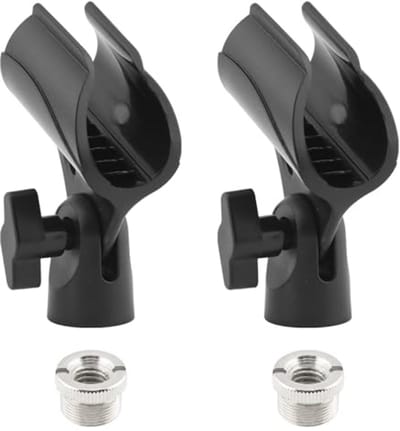 Verstelbare Microfoon Clip Houder - 2 Stuks met Schroefadapter voor Universële Gebruik