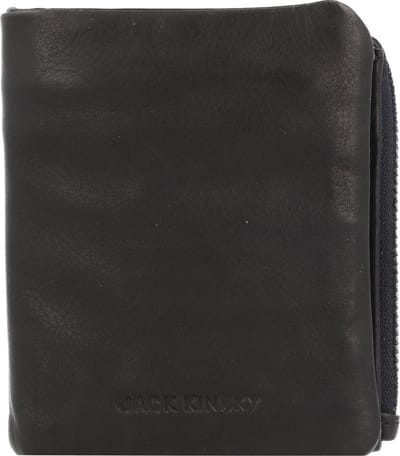 Jack Kinsky Brisbane Portemonnee Leer 10 cm - Jongens - Staand formaat - schwarz