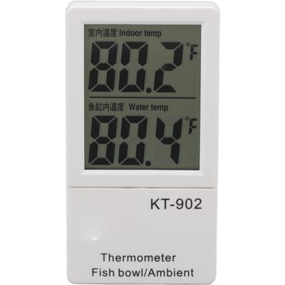 Thermomètre d'aquarium numérique Consommation d'énergie ultra faible Thermomètre électronique numérique pour aquarium intérieur et extérieur KT902 gray