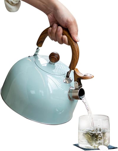 Fornuis Waterkoker - Roestvrij staal - Water Koken - Hoorbare Fluit - 3 liter - Grijs