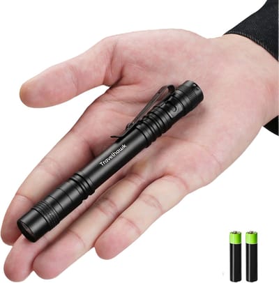 Travelhawk Zaklamp - Zaklamp Led - Zaklamp Militaire - 100 Lumen - Waterproof - Noodpakket - Zwart