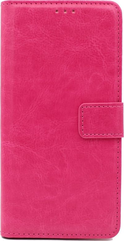HB Hoesje Geschikt voor Apple iPhone 12 Pro Max Roze - Portemonnee Book Case - Kaarthouder & Magneetlipje