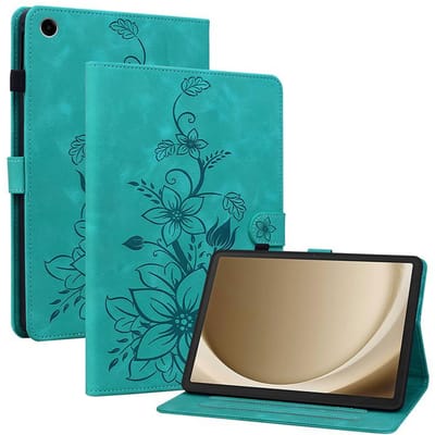 Étui en Cuir pour Samsung Galaxy Tab A11 A9 + 8.7 Plus S5e T720 Housse de Tablette Tab A 10.1 T510 A8 X200 10.5 S6 A7 Lite 10.4 Étui Tab A9 X110 X115 blue