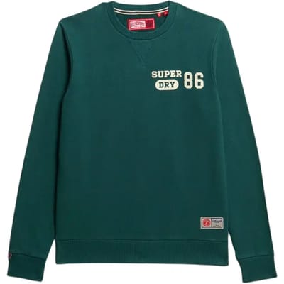 Superdry - Atheltic sweatshirt met print - Heren - Truien