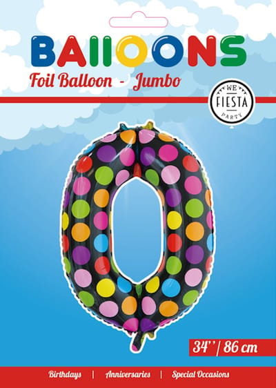 Folieballon 34" nmr. 0 - Stippen