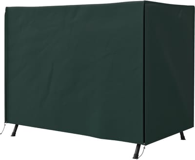 Hollywood schommelhoes voor 3 - zitsbank - waterafstotend - winterbestendig - beschermhoes voor tuinschommels - UV - bestendig zeildoek - scheurvast 600D Oxford - 205x124x164cm - donkergroen