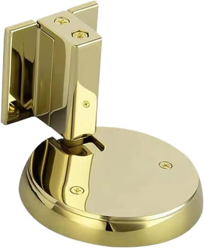 Mechanische Deurstopper - Deurhouder Deurslot - Kamerdeur Openen - Stil Slot Zonder Boren - 13.7L x 8.7W cm - Goud