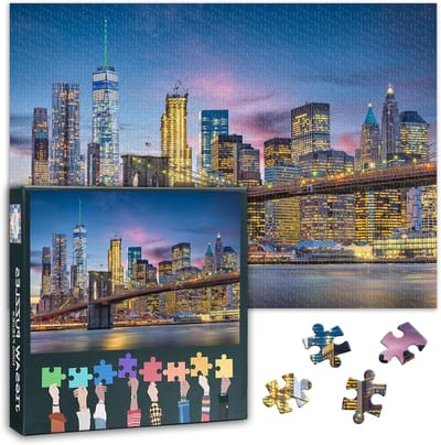 Stadsgezicht Puzzel - Legpuzzel Volwassenen - Ontspanning Thuis - Gedetailleerd Stadslandschap - 70 x 50 cm