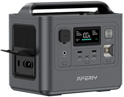AFERIY AF-P010 Draagbare Powerstation 512Wh LiFePO4 Batterij – 800w -1 uur snel opladen - UPS - Solar - Voor Camping & Outdoor