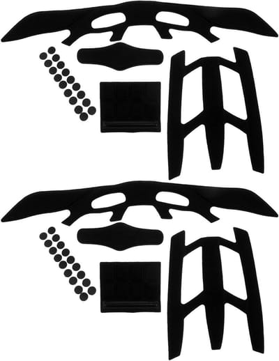 Fietshelm Pads - Helm Kussens - Comfortabel Fietsen - Vochtregulerend Schuim - 2 Sets - Zwart