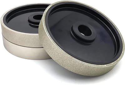 Diamant Slijpschijf - Gegalvaniseerde Schijf - Edelsteen Polijsten - Hoge Hardheid Diamant - 150 mm - Grijs
