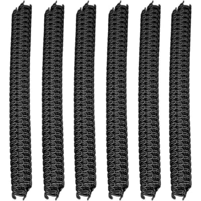 100 Stuks Bindspiralen Metalen Draad Spiralen 40 Vel Capaciteit Dubbele Lus Corrosiebestendig 3:1 Regelafstand Voor Rapporten zwart
