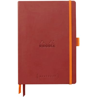 Rhodia Goalbook – A5 – 120 Bladen – Dotted – Ivoorkleurig Papier 90 g/m² – Elastieksluiting - Nacarat