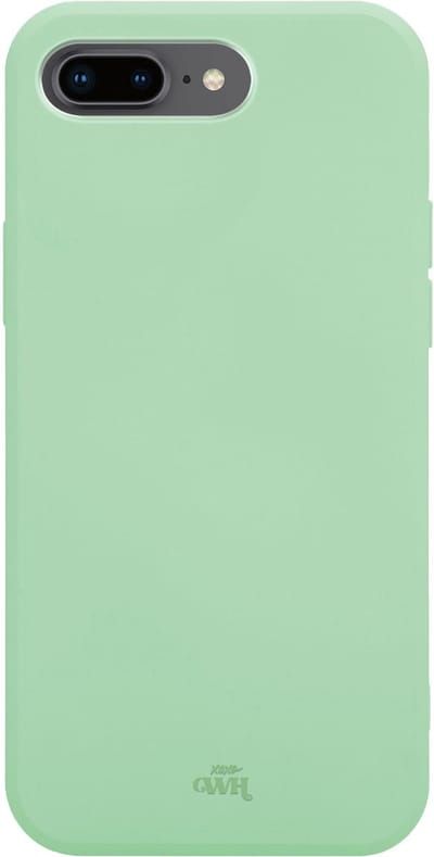xoxo Wildhearts siliconen hoesje geschikt voor iPhone 7/8 Plus - Groen gekleurd hoesje - Pantone kleur - Backcover - verkrijgbaar in verschillende kleuren - Groen