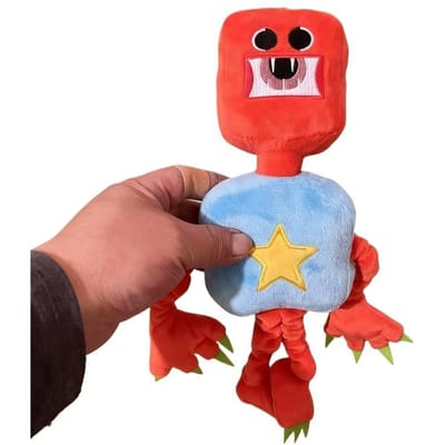 Boîte Cartoon Boo Jouet Jeu d'Horreur Autour de la Poupée Robot Rouge Poupée Peluche Remplie Décoration de Chambre Jouets Cadeaux de Fête. 31cm-50cm